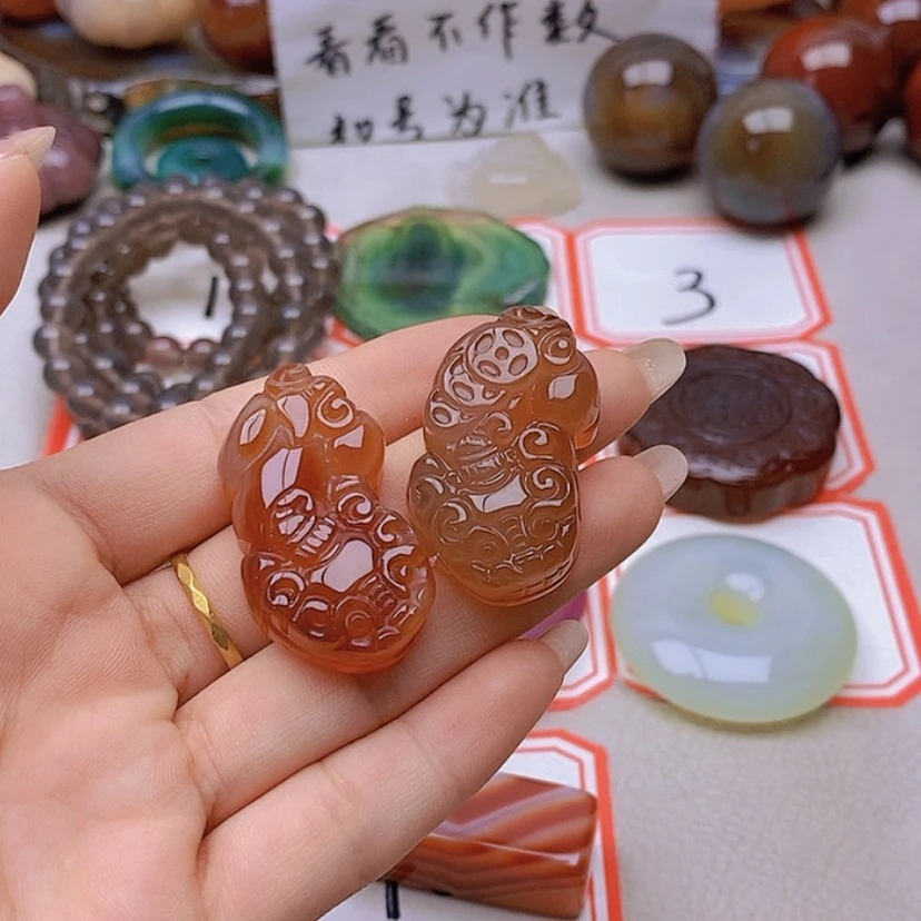 【闪购商品】未镶嵌玛瑙/玉髓珠宝半成品洋****a