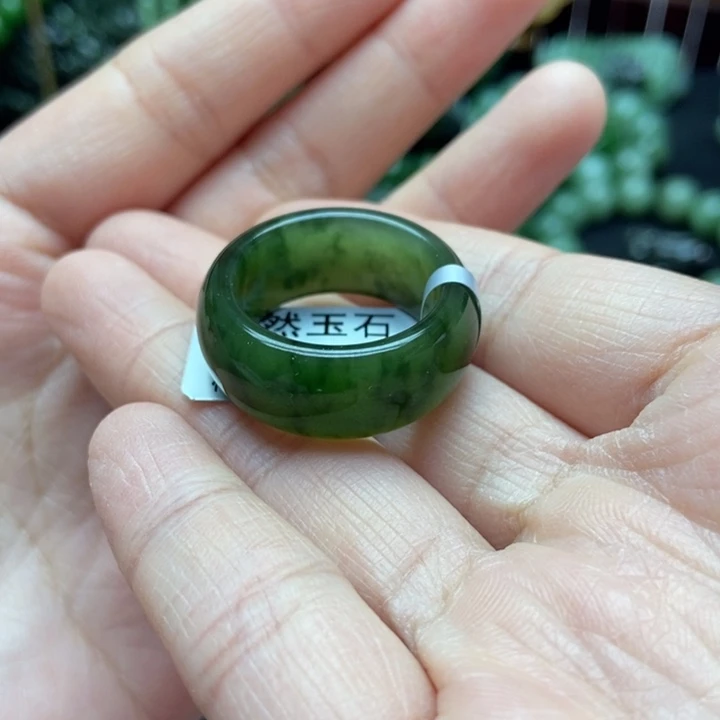 和田玉（碧玉）3扳指19.7mm未镶嵌
