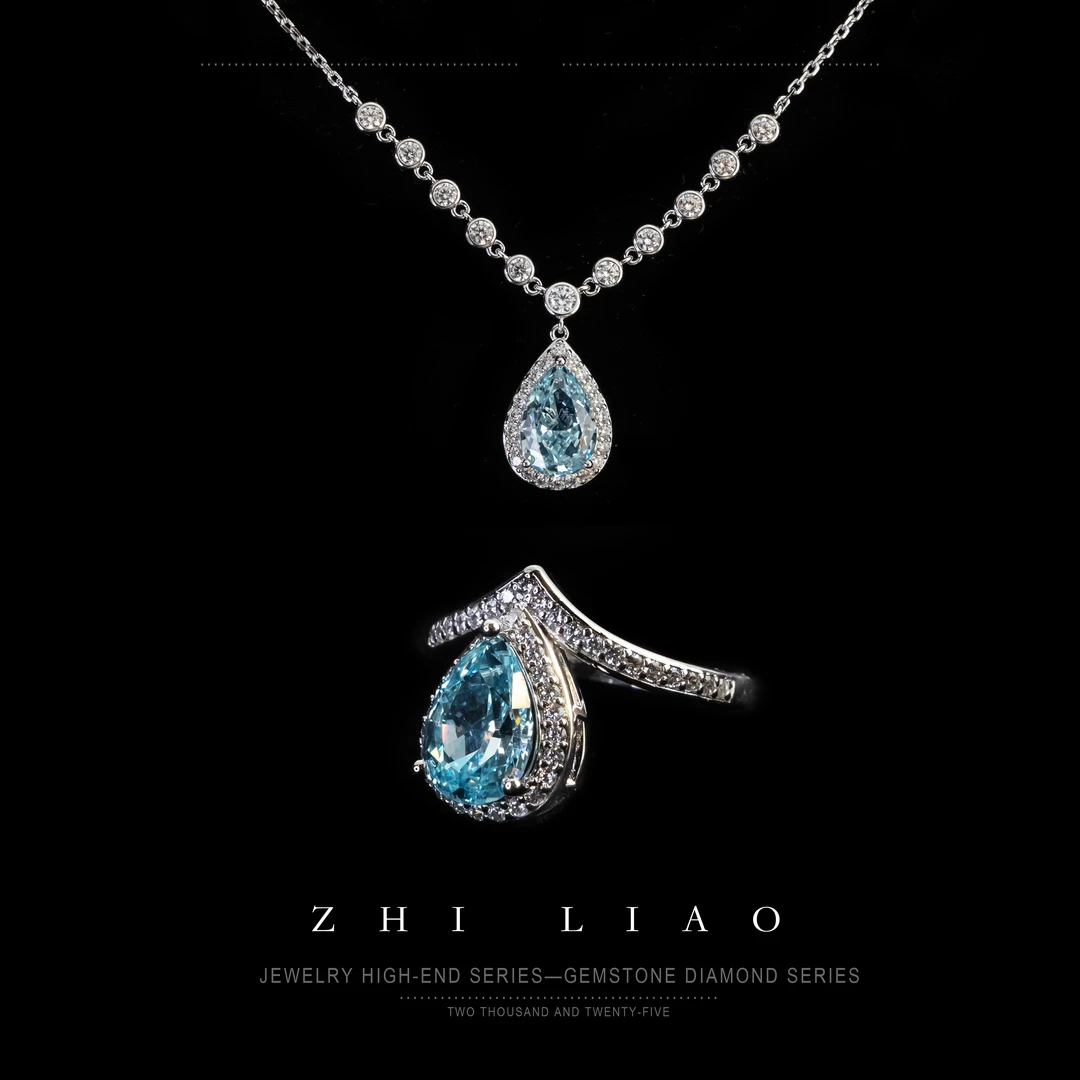 铜合金戒指 【海洋之星】冰花切