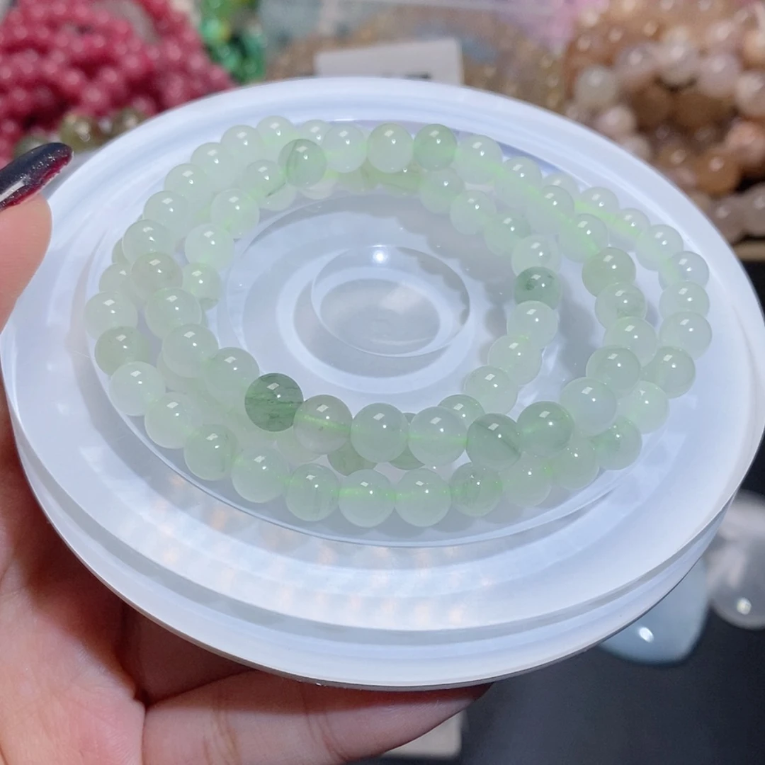 【闪购商品】水晶手链银S925镶嵌天山翠012