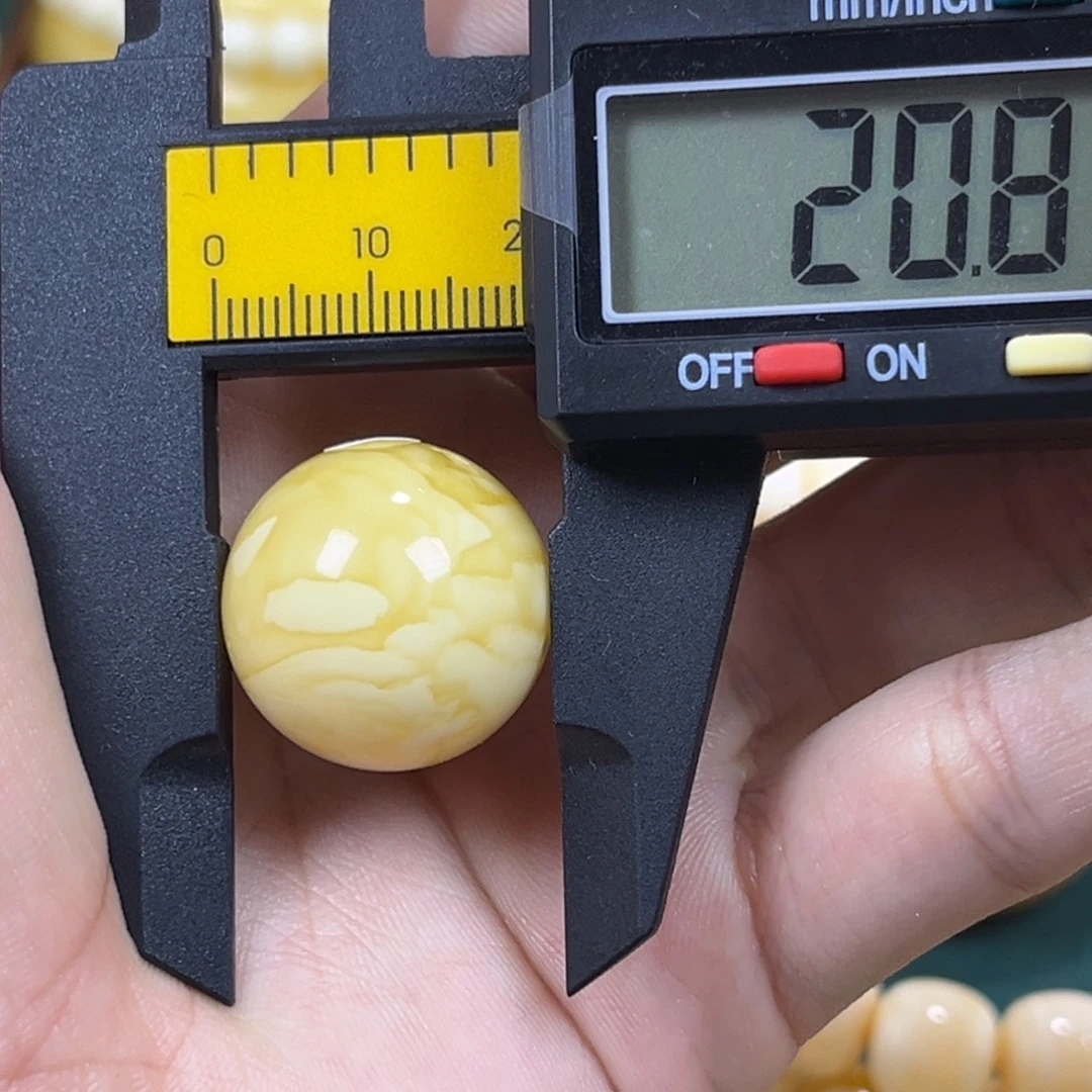 未镶嵌琥珀手链单珠圆珠