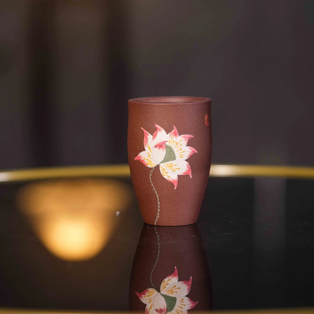 乘风阁.紫泥【莲花闻香杯】60cc-ZL