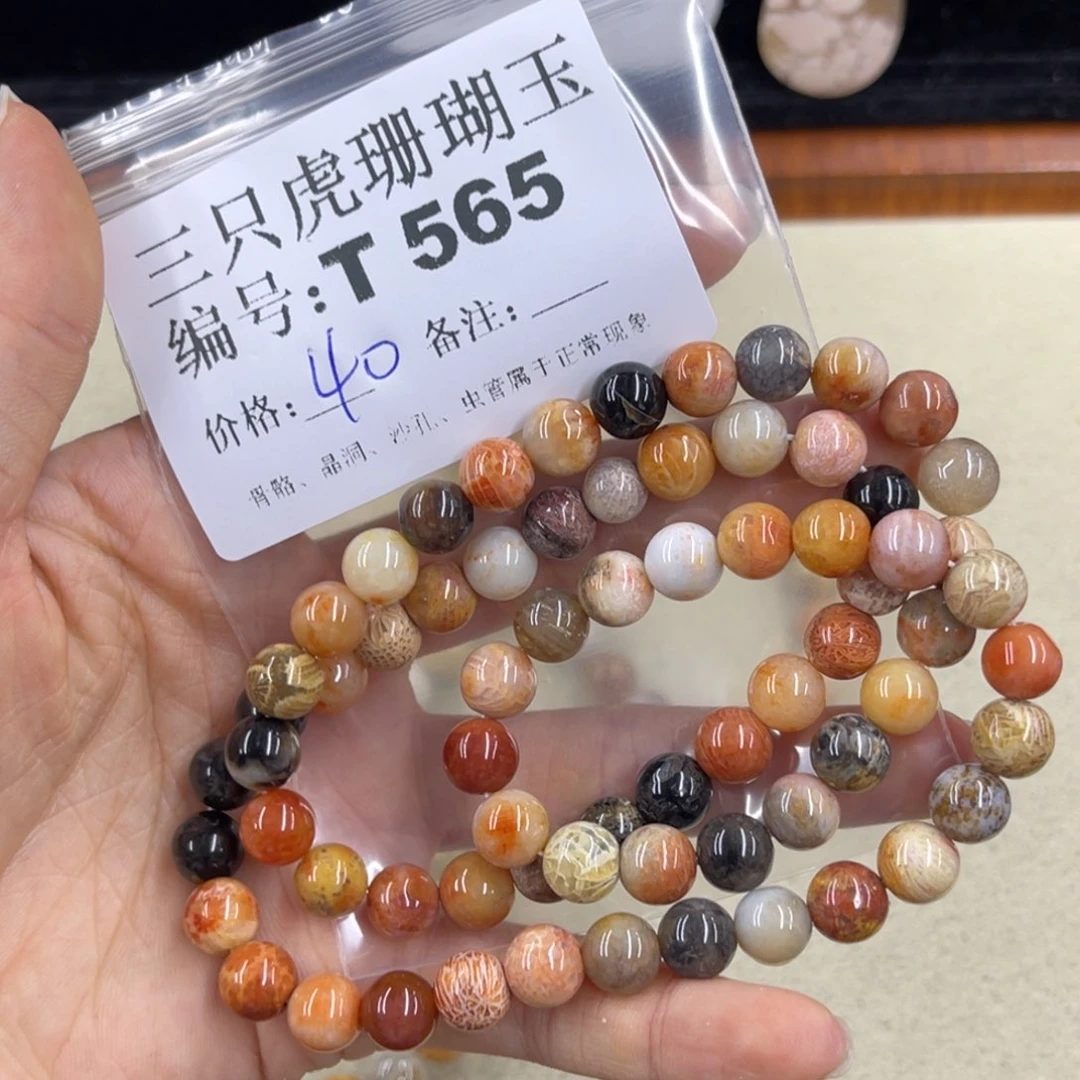 蟲***莎硅化珊瑚（珊瑚玉）h银S925镀金镶嵌