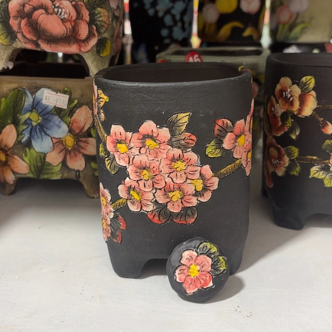 景德镇手绘花盆陶瓷9/12