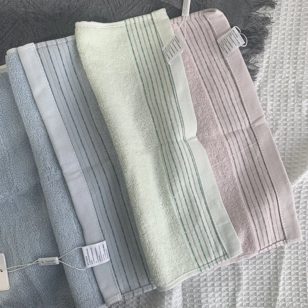 家用成人男女全棉加厚柔软吸水洗脸洗澡毛巾  8012-8020