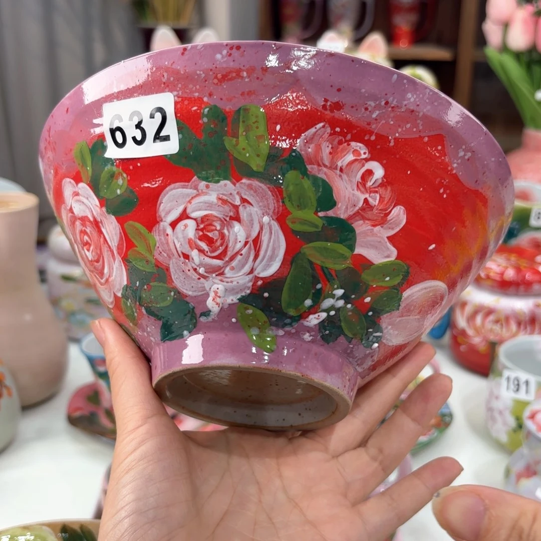 景德镇手绘高温釉下彩陶瓷茶具