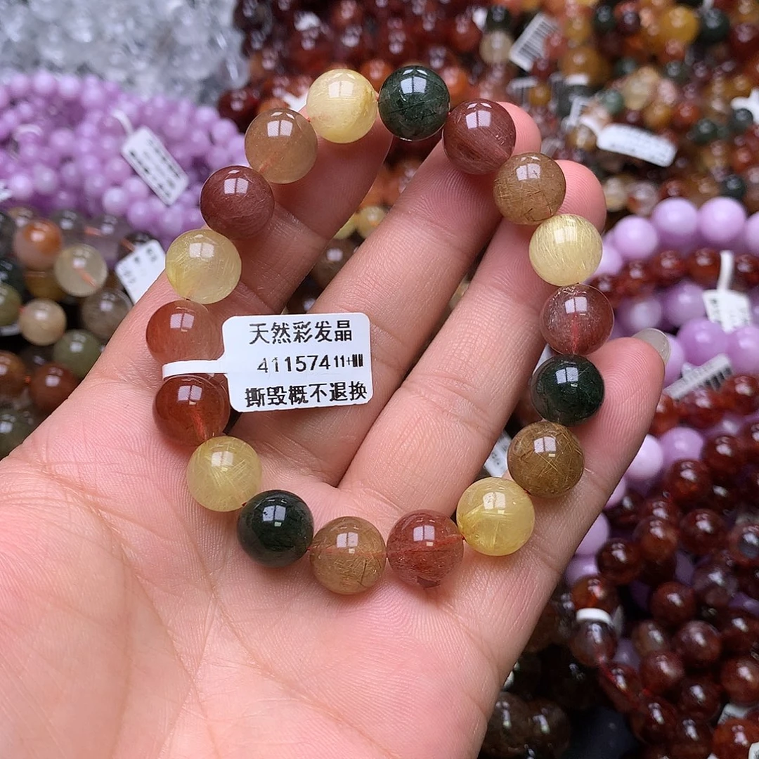 水晶手链未镶嵌，，