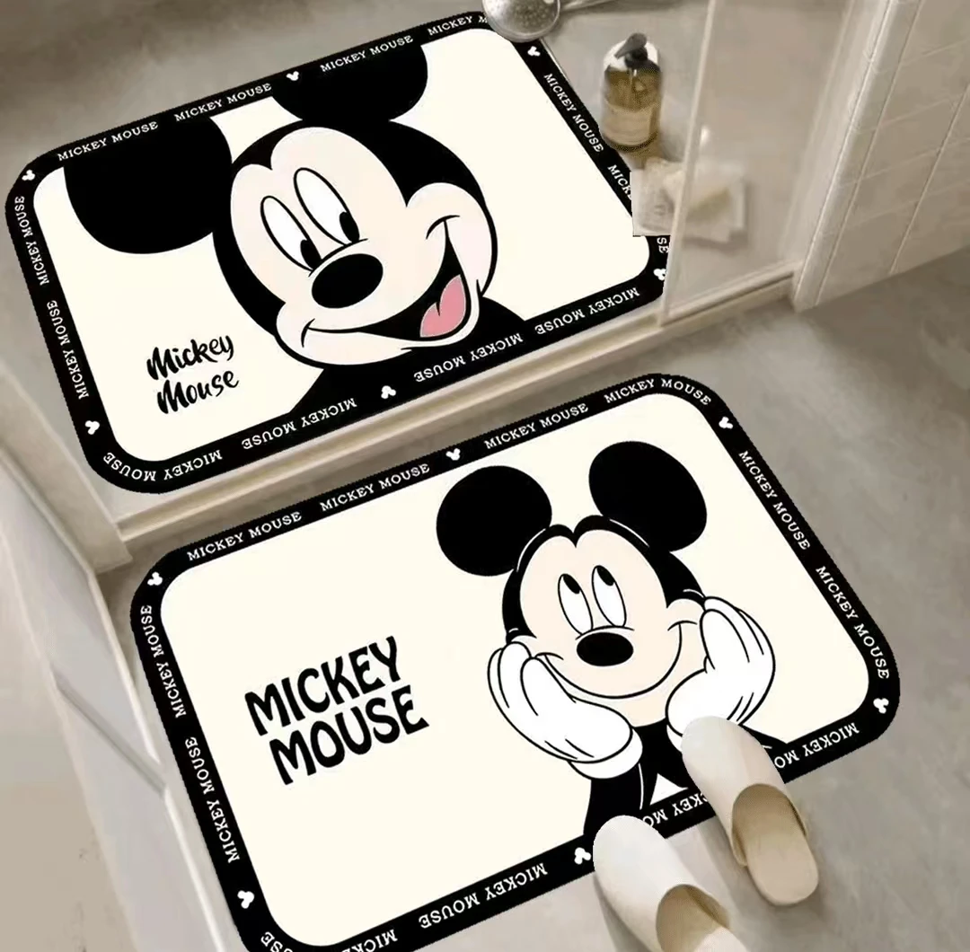 【爆款米奇】卫生间门口吸水防滑垫脚垫卡通门垫到手两件