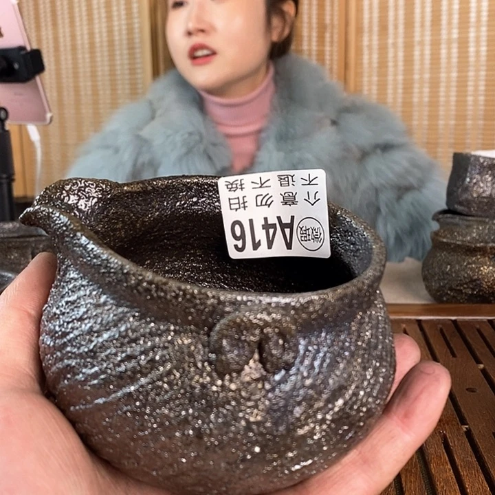 暗***者荥经黑砂馒头窑公道杯微瑕福利