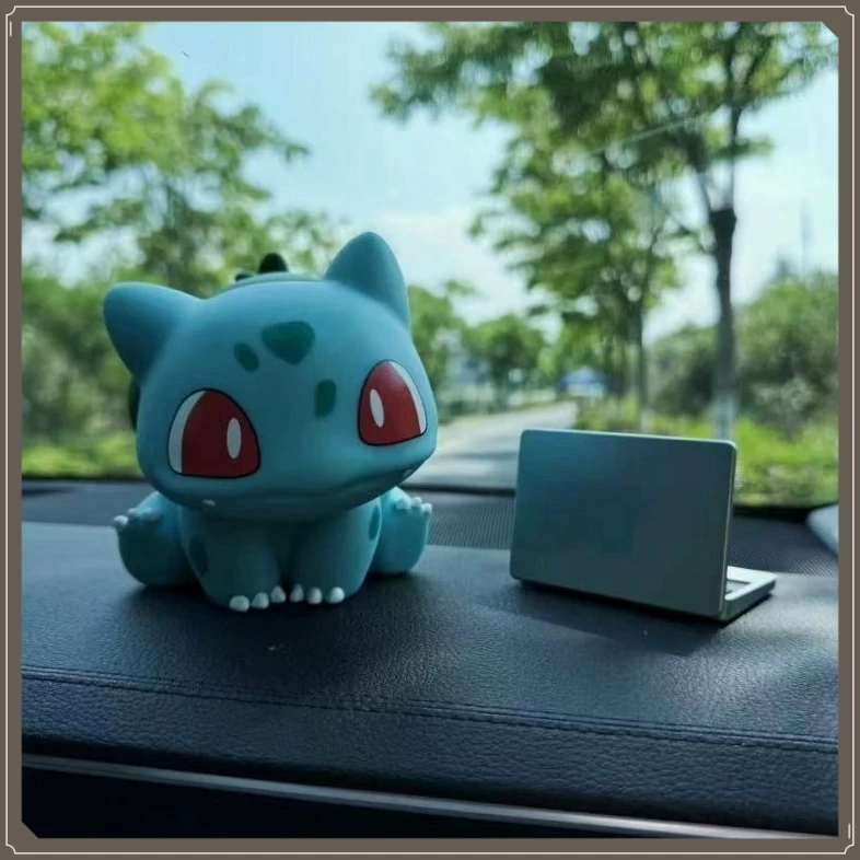 神奇宝贝车载妙蛙种YYJ子呆萌可爱坐姿玩偶车尾13cm中控台【荣盛】