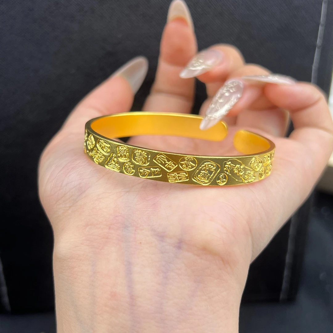 足银手镯 金刚杵吉言开口手镯