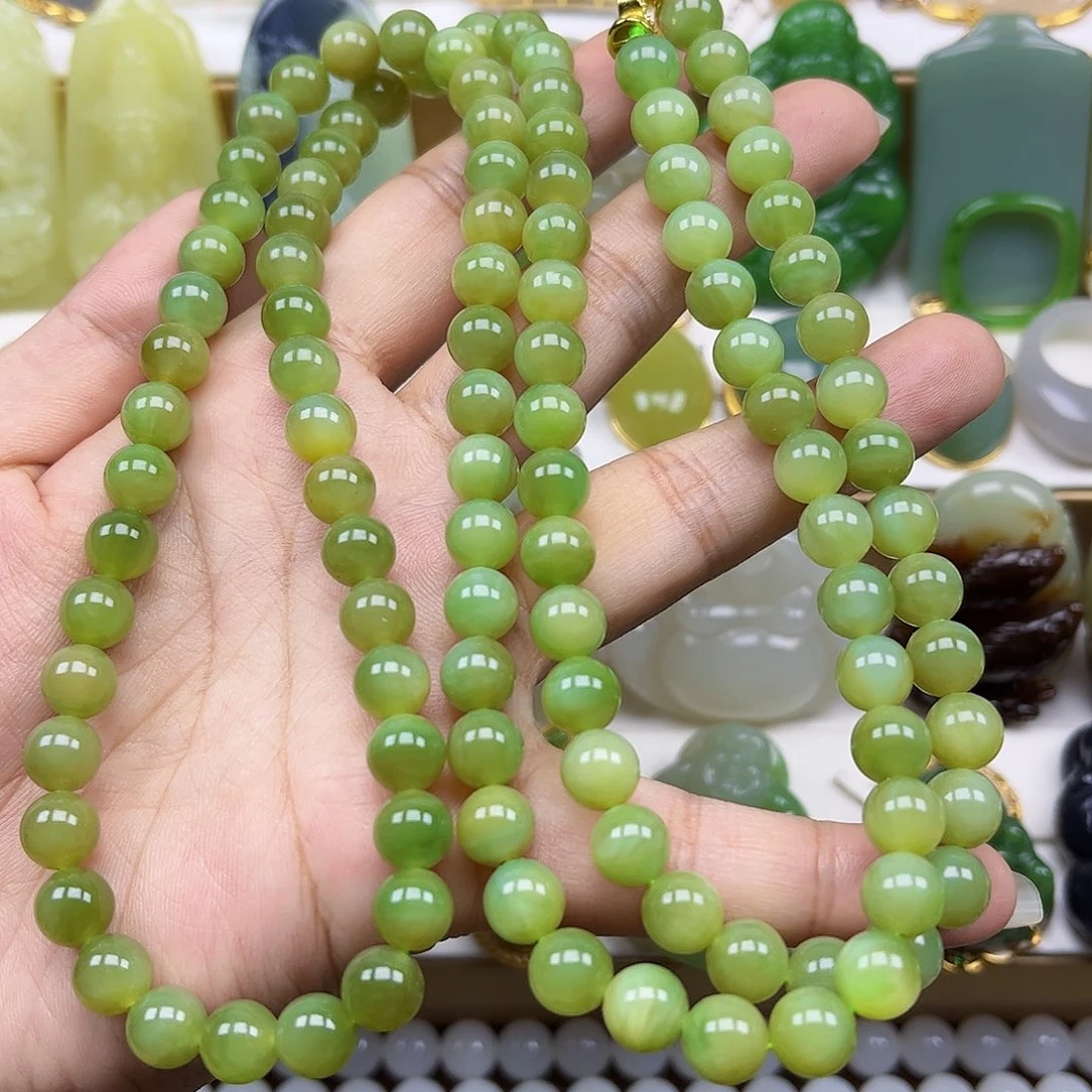和田玉未镶嵌项链卡8黑羊洞