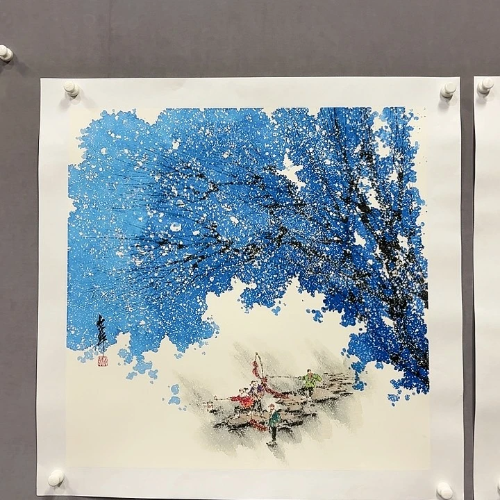 国画亲笔手绘放心去藏