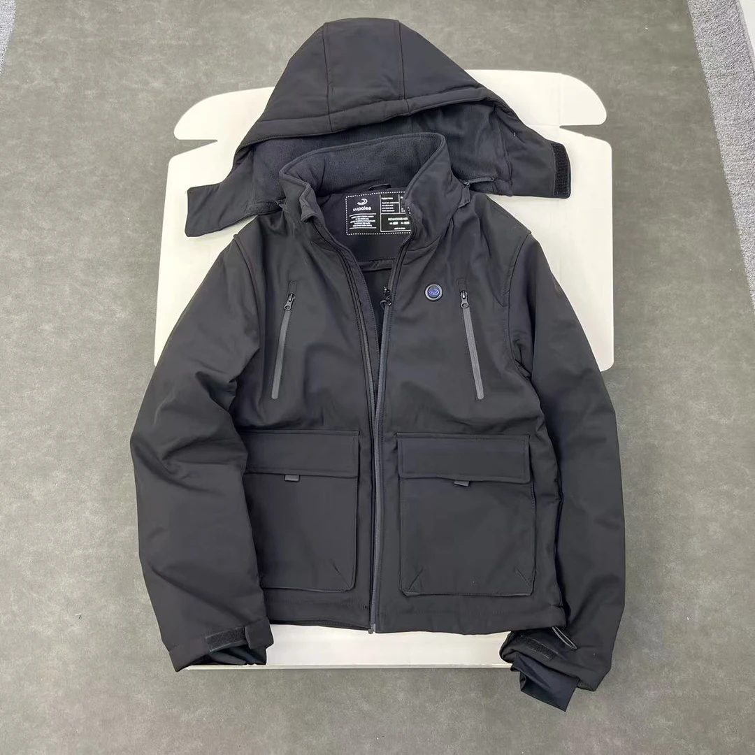 美单 可加热 一件过冬 男士户外骑行防风防水加厚冲锋衣棉衣棉服
