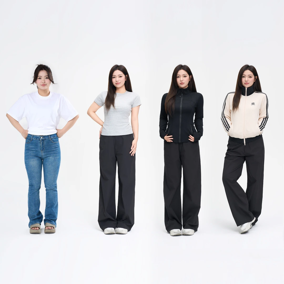 Lilpera胖梨阿姨 原纱防晒裤 可机洗不易皱防晒干爽凉感裤子N15