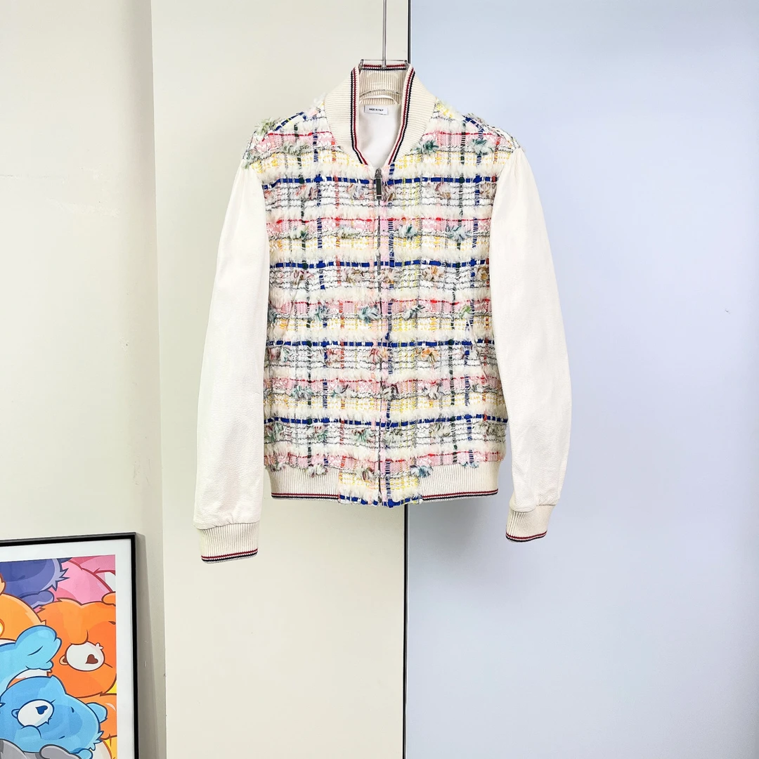 99新 THOMBROWNE 拼接外套 /36码/Xspa5177