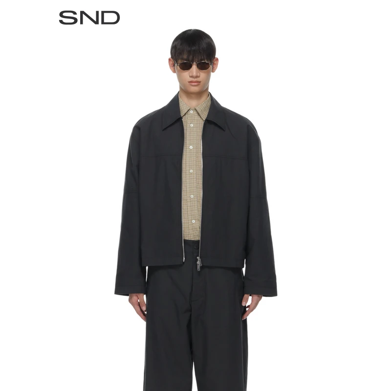 【SNDSTUDIO NICHOLSON 设计师品牌】SND PF25 拉链翻领短外套