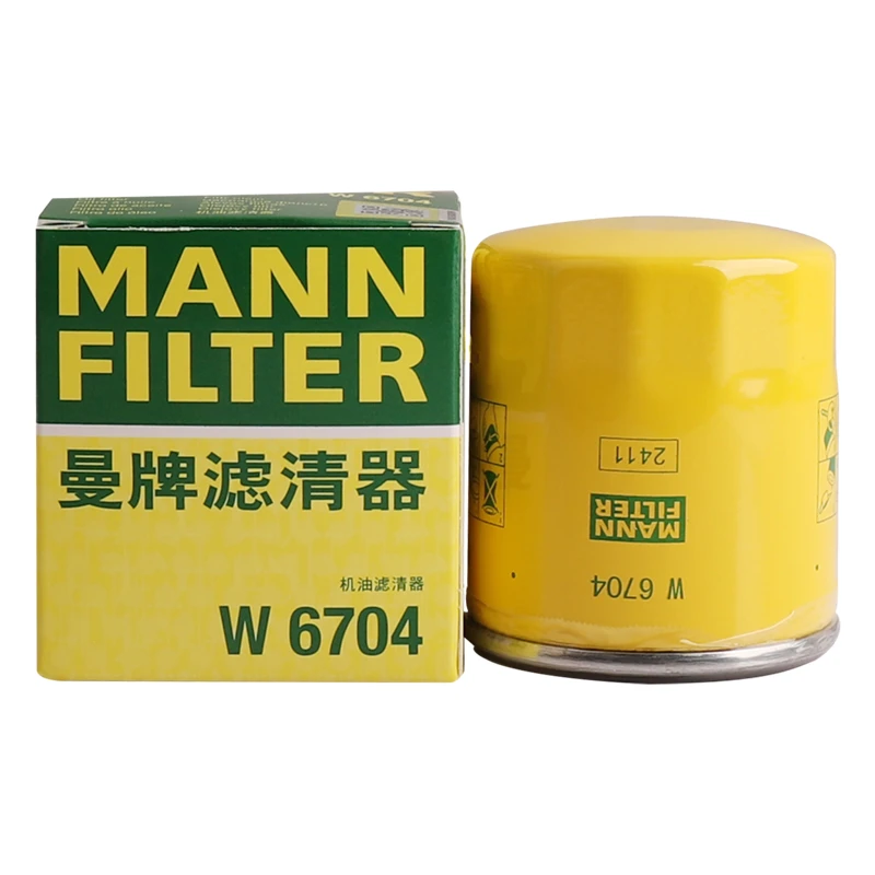 曼牌滤清器W68/1被W6704替代 机油滤 适用自由舰豪情夏利威姿雅酷