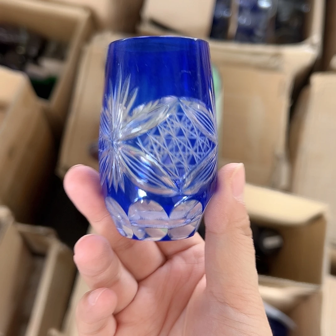 水晶玻璃高脚款微瑕一个