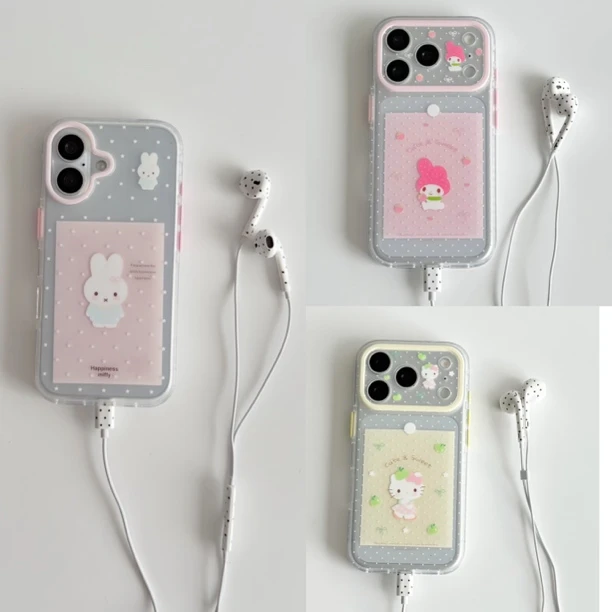 韩系ins便签米菲苹果适用iphone17promax简约16美乐蒂小众kitty壳