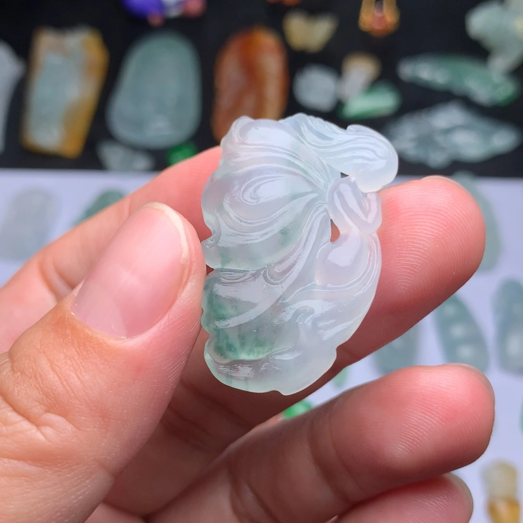 定制翡翠未镶嵌仙女