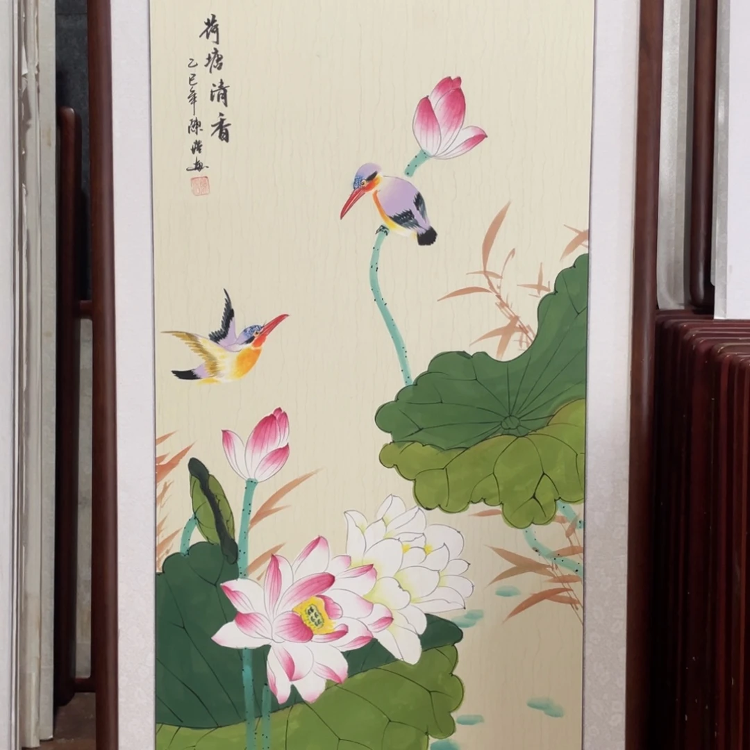 国画带框尺寸63*123厘米