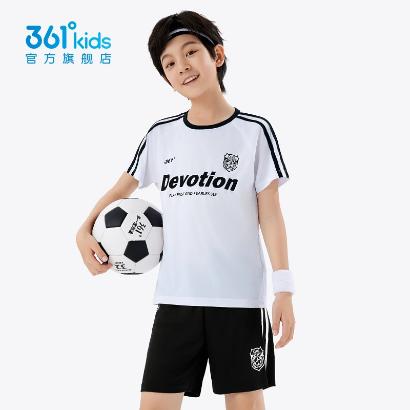 【速干透气】361°男童宽松2025年夏季运动足球套装N52521405