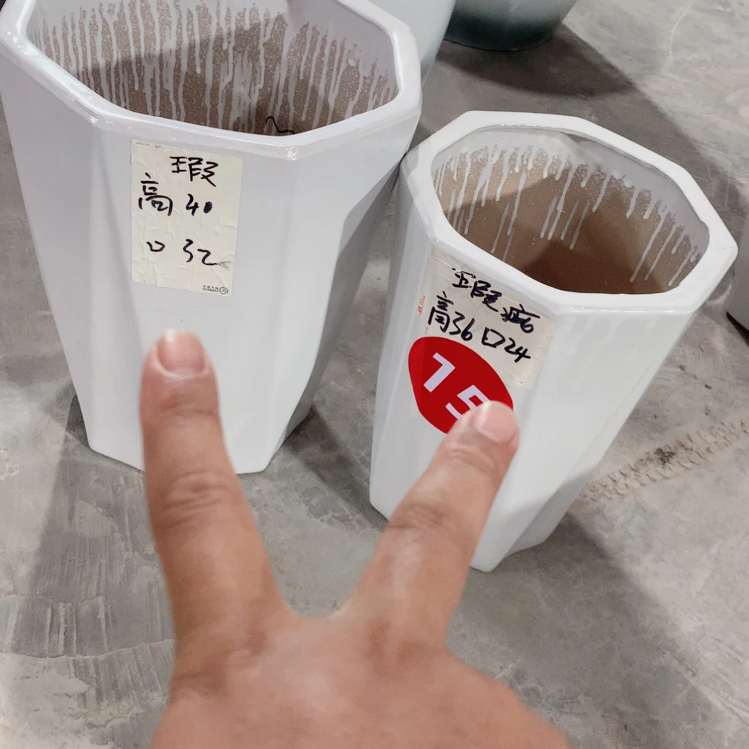 【闪购商品】陶瓷花盆默认瑕疵