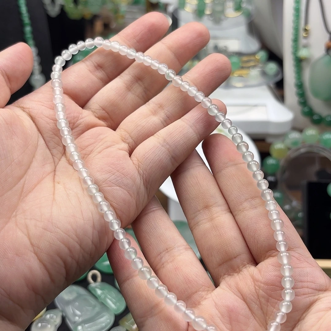 未镶嵌手串石英质玉80颗