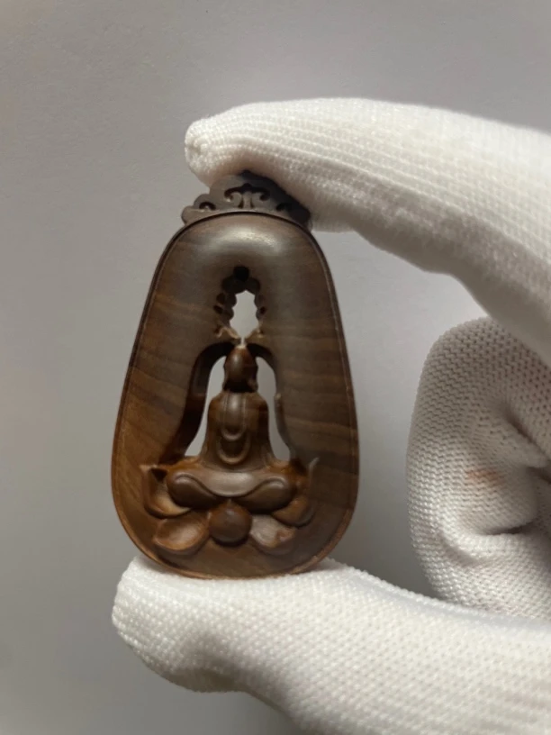 无相佛横纹黑肉351牌百年老料印度迈索尔老山檀香