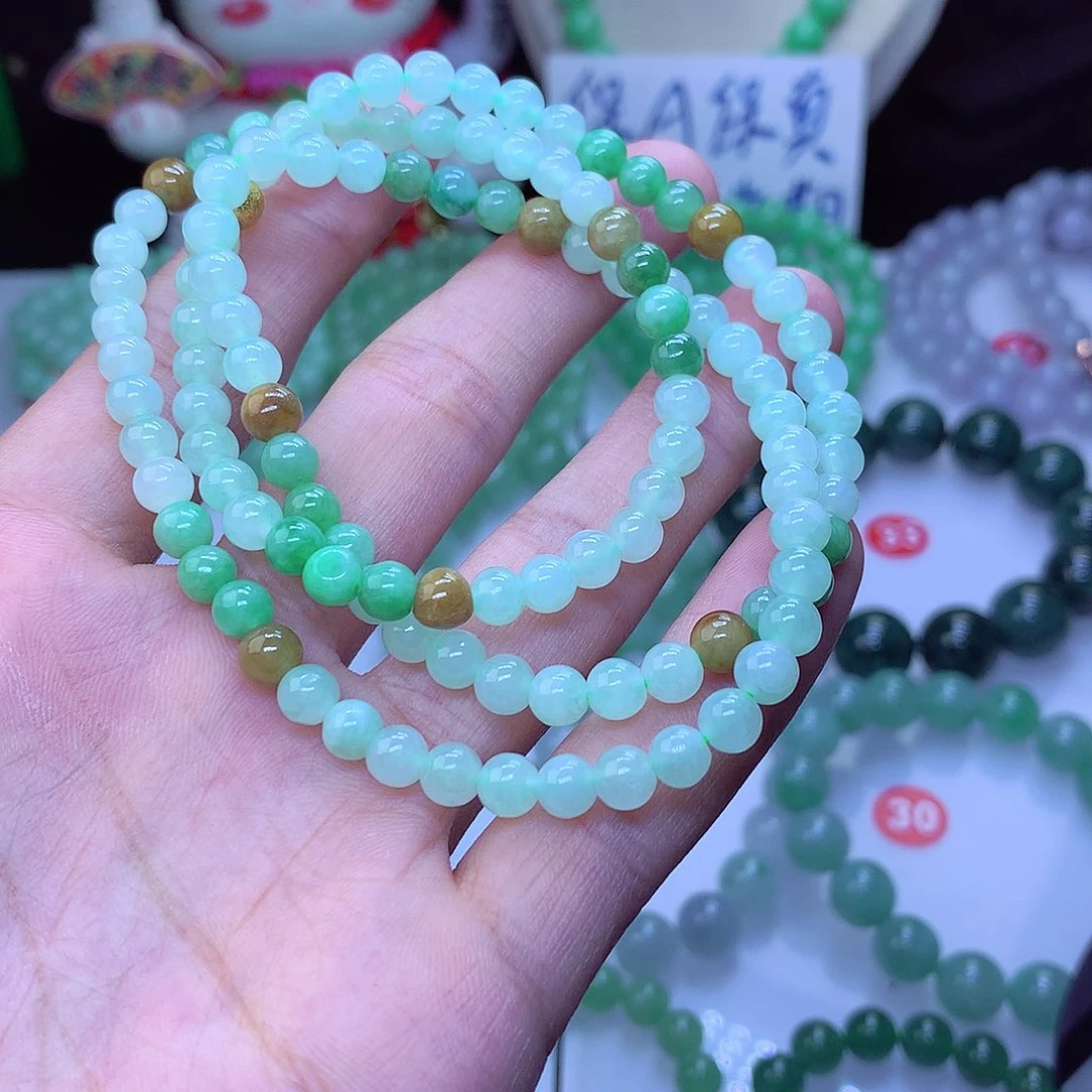 翡翠毛衣链未镶嵌用****9