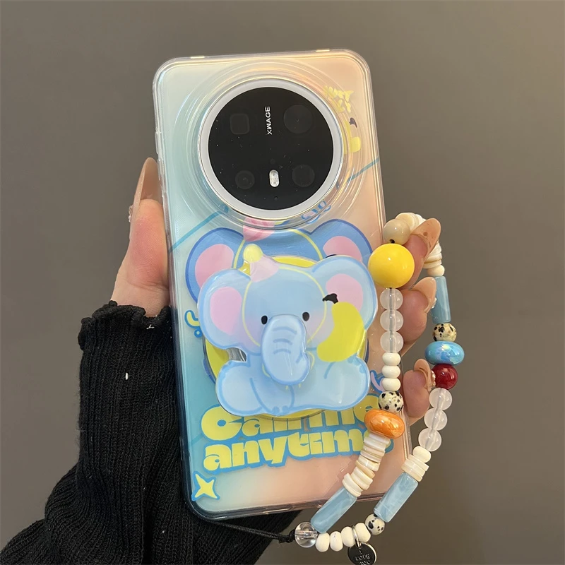 英文大象旋转磁吸支架适用华为mate70/60pro+手机壳pura70pro+女