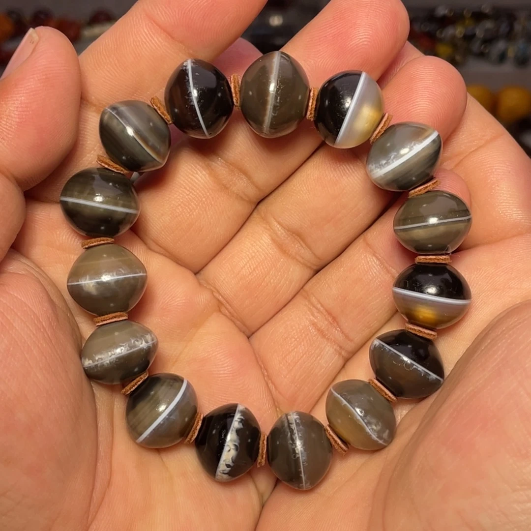 符***号玛瑙/玉髓未镶嵌单珠