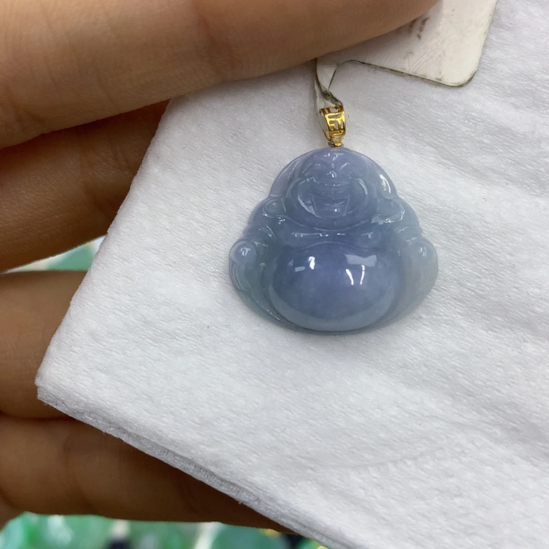 翡翠18K金镶嵌颈饰翡翠