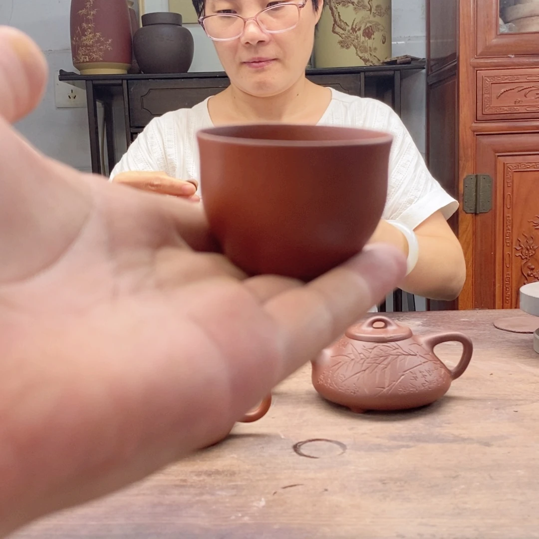 茶杯紫砂牧*，全手工艺的