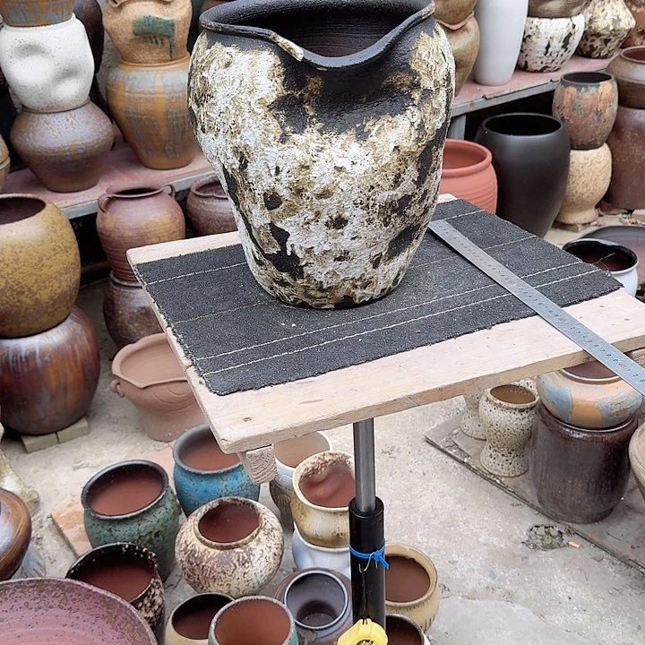 紫砂花盆高度32口径23