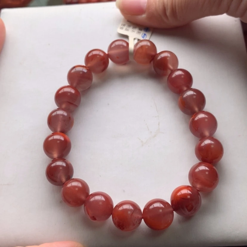 【闪购商品】未镶嵌川料南红玫红单圈11mm手串南红玛瑙
