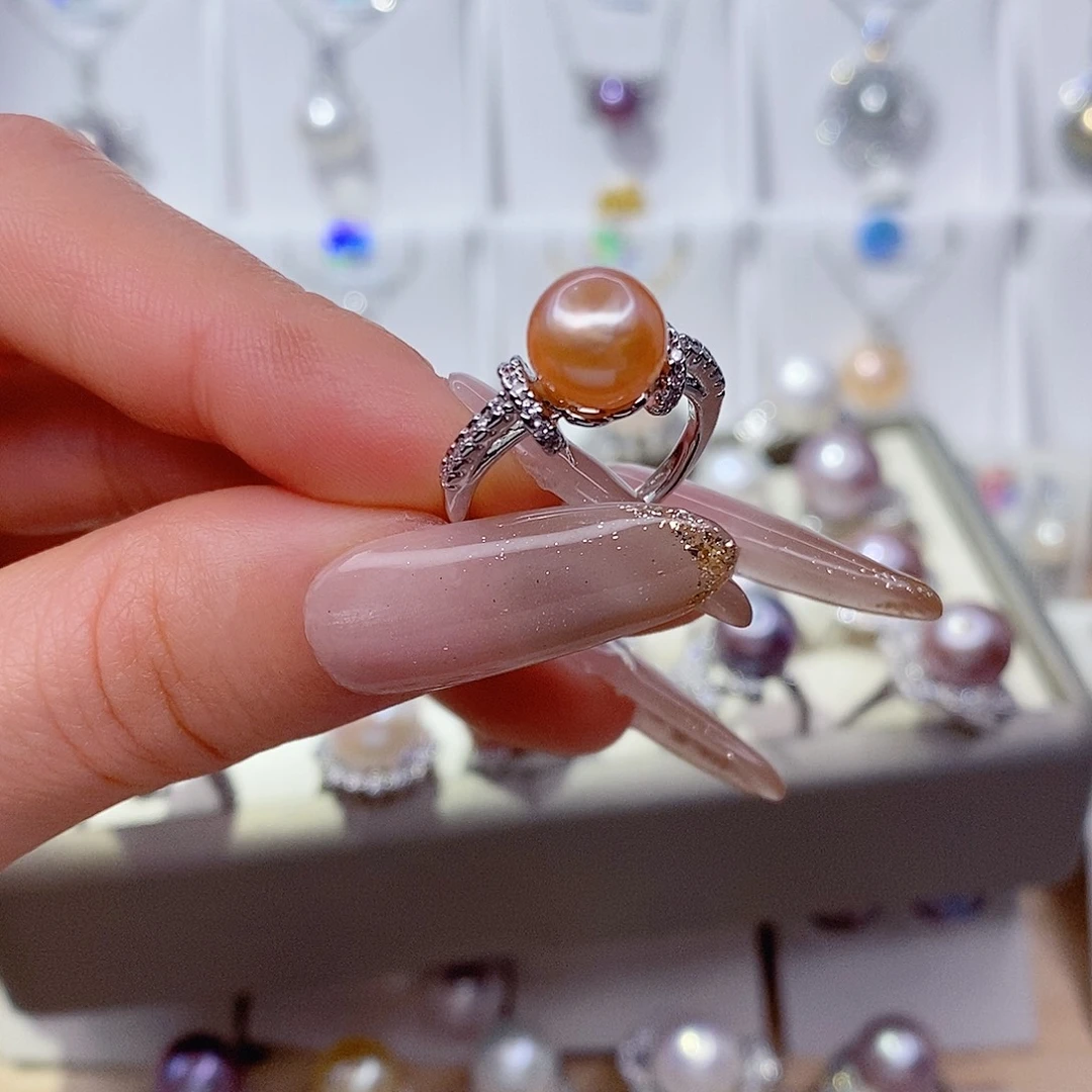 未镶嵌戒指淡水珍珠