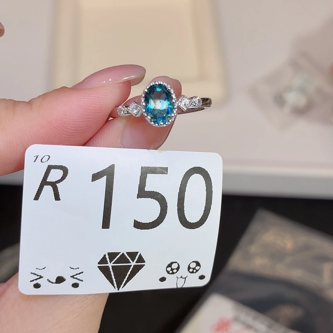 托帕石珠宝奇石银S925镶嵌