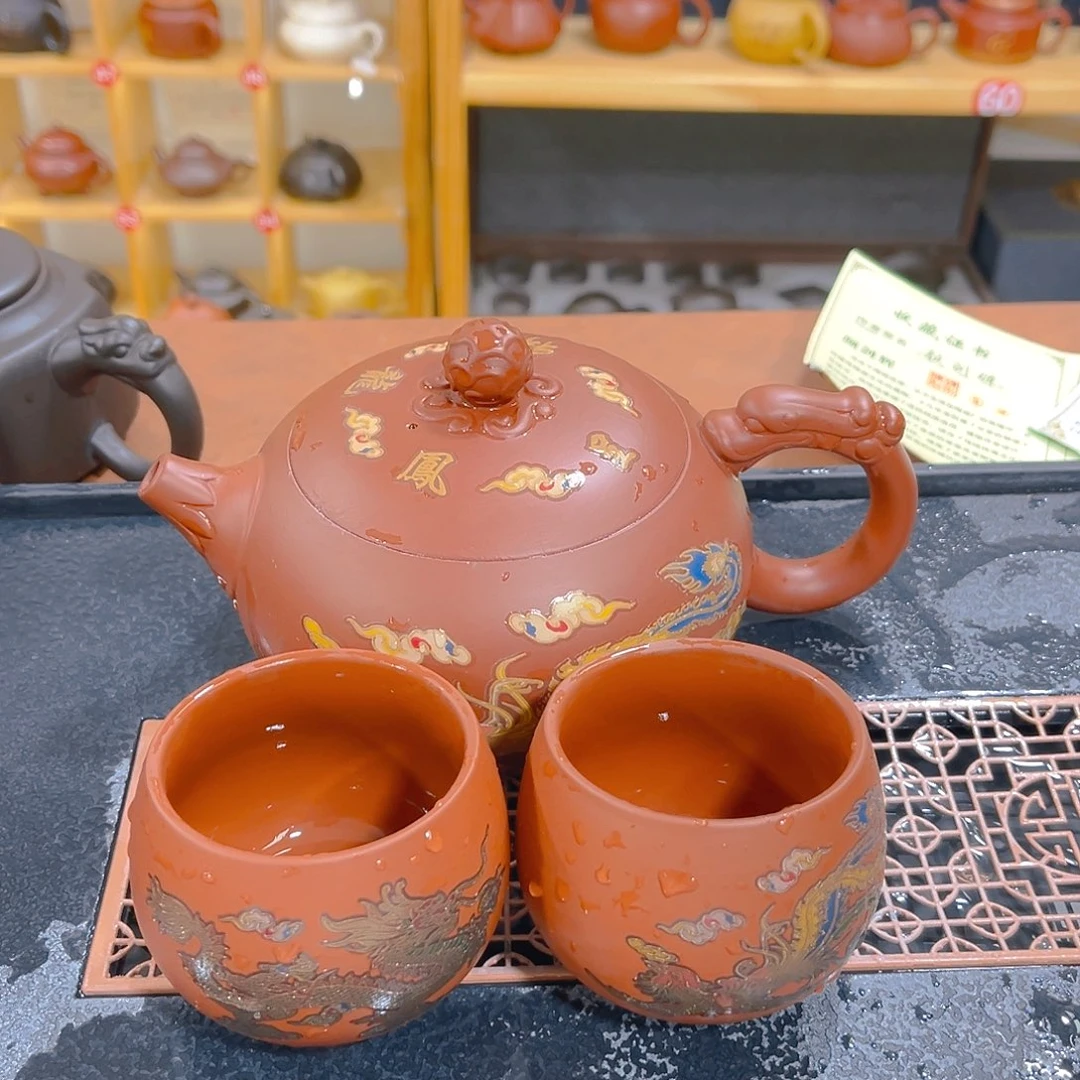 茶壶紫砂紫砂壶500cc一壶4杯
