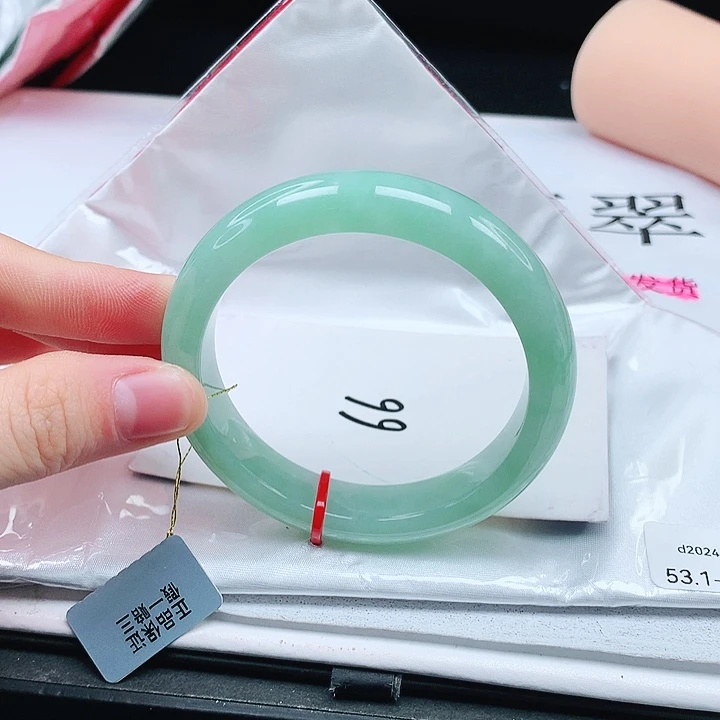 翡翠手镯未镶嵌缅甸天然a货手镯53