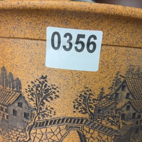 紫砂花盆家****。柴烧正品水乡金钟