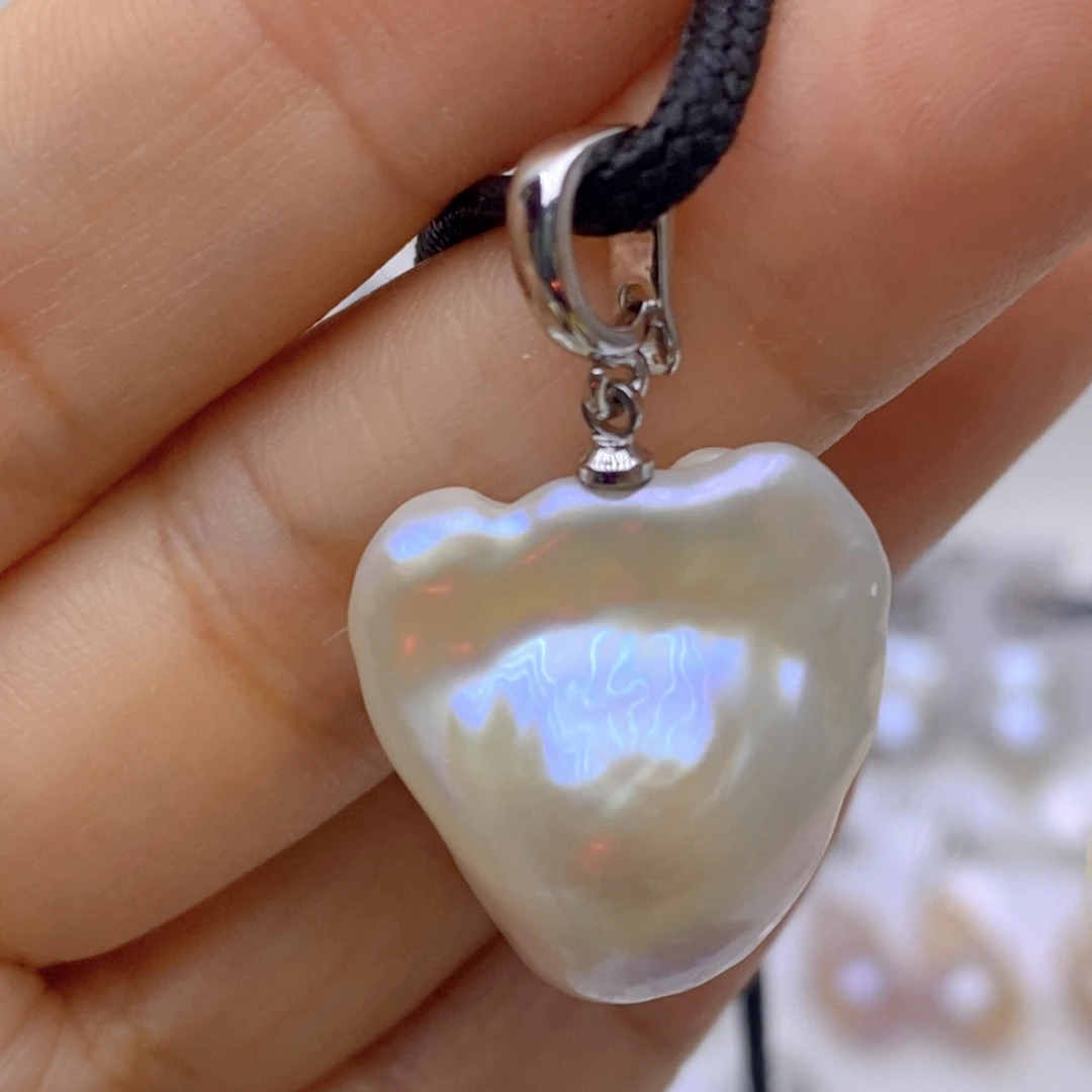 银S925镶嵌颈饰淡水珍珠