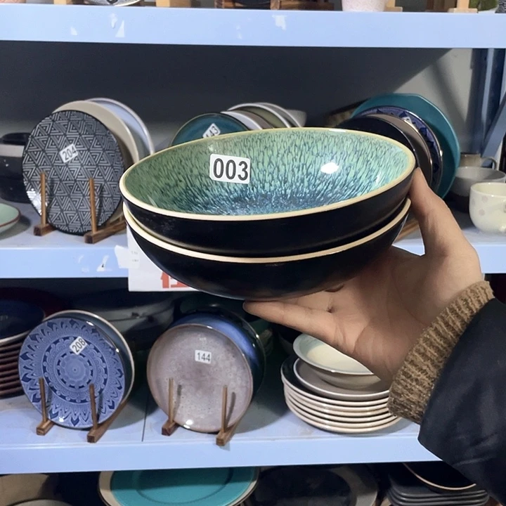 瓷2只高温釉下彩陶瓷餐具