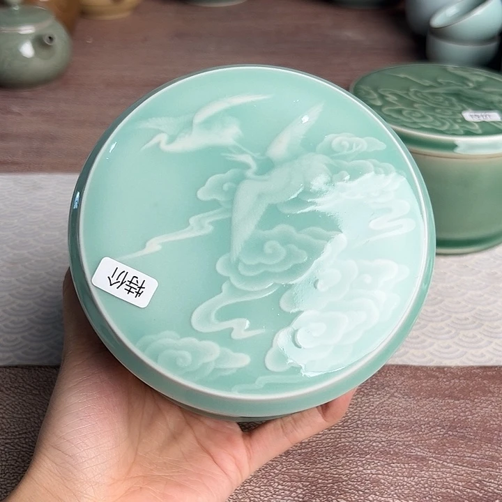 龙泉云间青瓷小米茶器