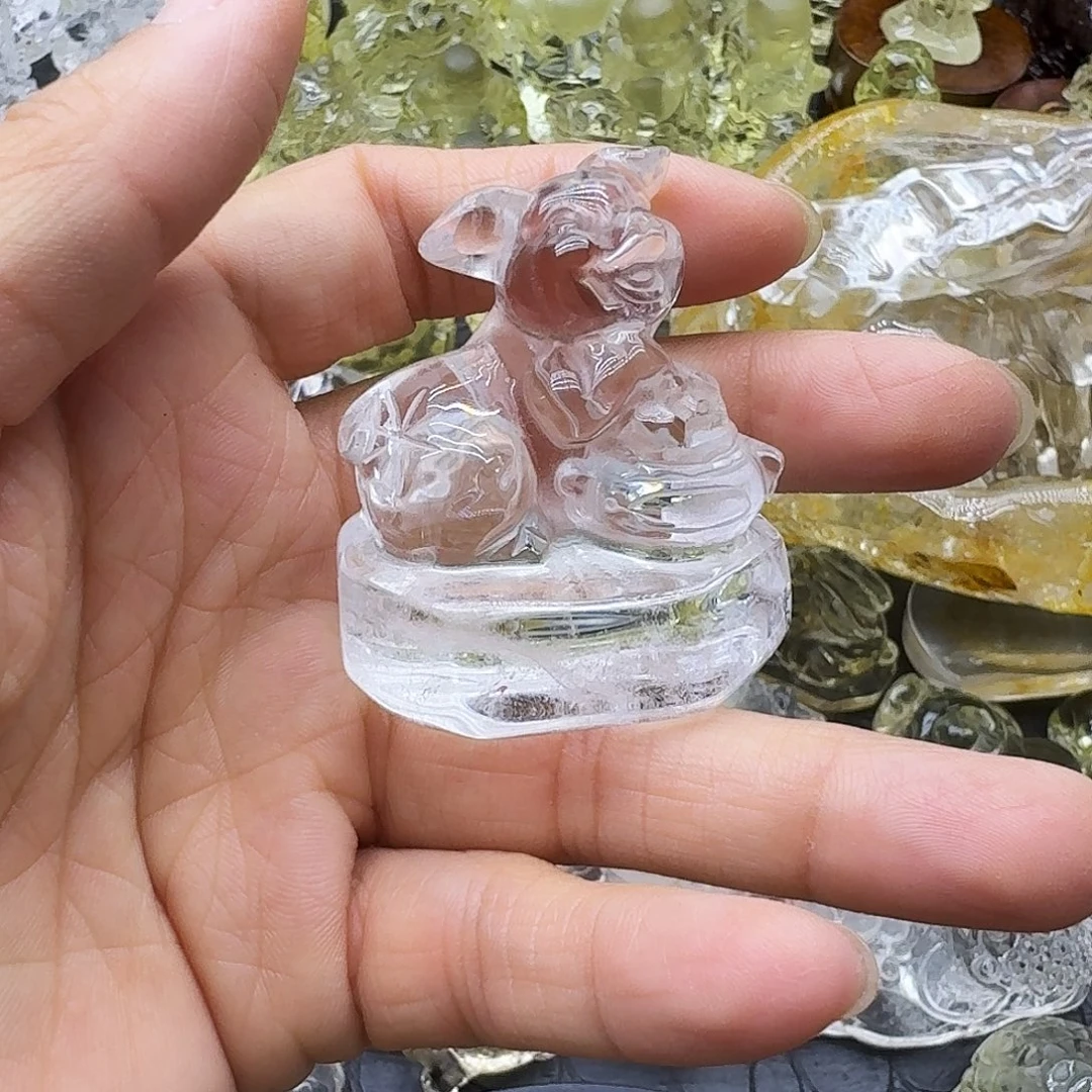 珠宝半成品未镶嵌水晶12生肖