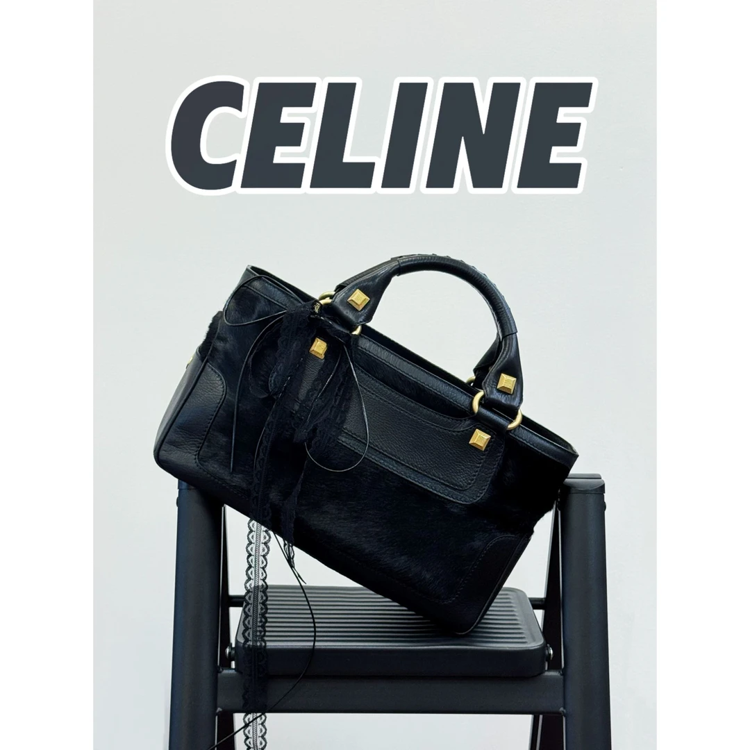 95新 Celine/思琳 超高稀马毛托特手提包