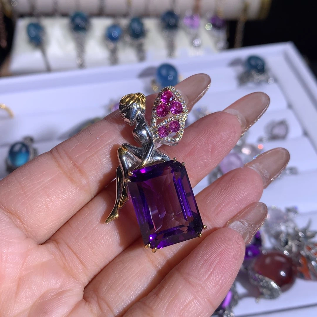 【闪购商品】水晶戒指银S925镶嵌ℳ****?戒指