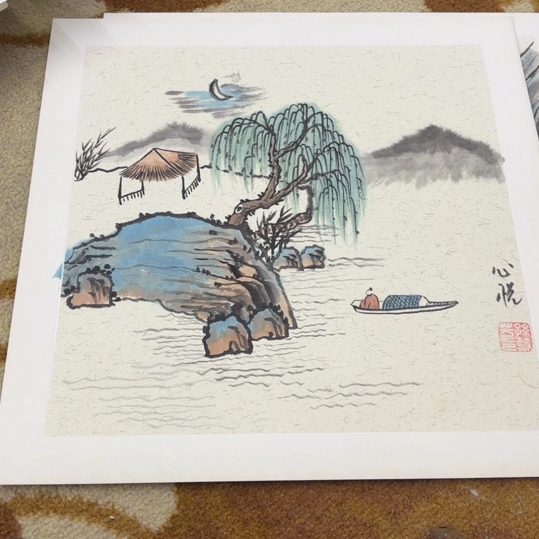 国画38-38卡纸作品艺