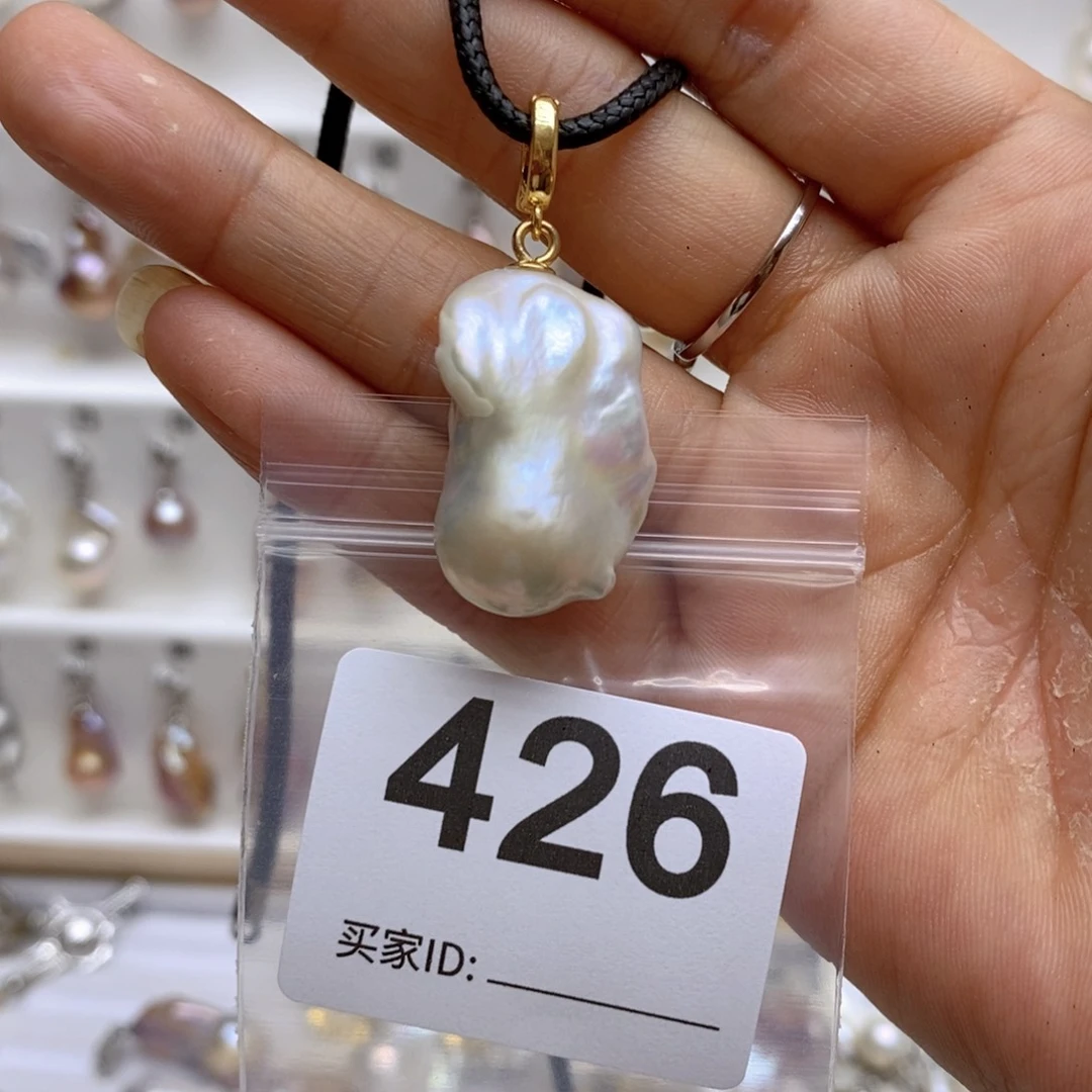 淡水珍珠颈饰银S925镶嵌426
